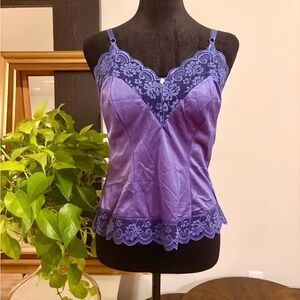 Purple Lace Camisole Top